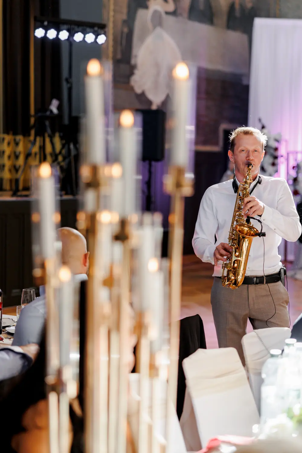 Alex Landmann auf der Disco-Party