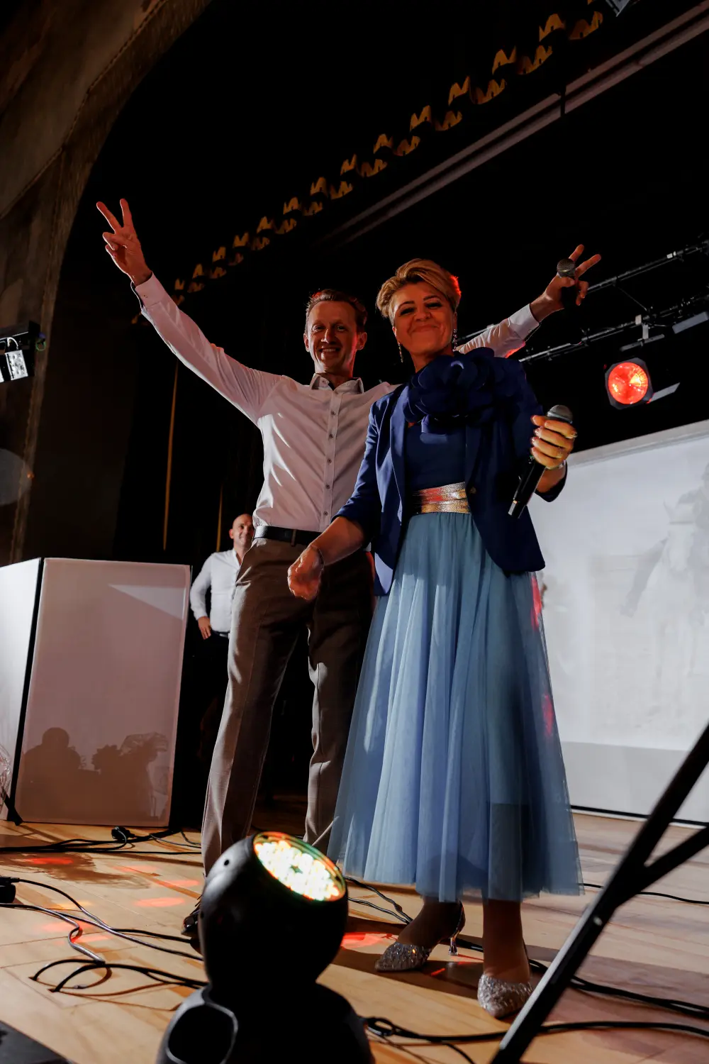 Alex Landmann auf der Disco-Party